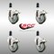 Service Caster 4 Inch 316SS Gray Poly Swivel 1-3/8 Inch Expanding Stem Caster Set Lock Brake SCC-SS316TTLEX20S414-PPUB-138-4 - alternate 3